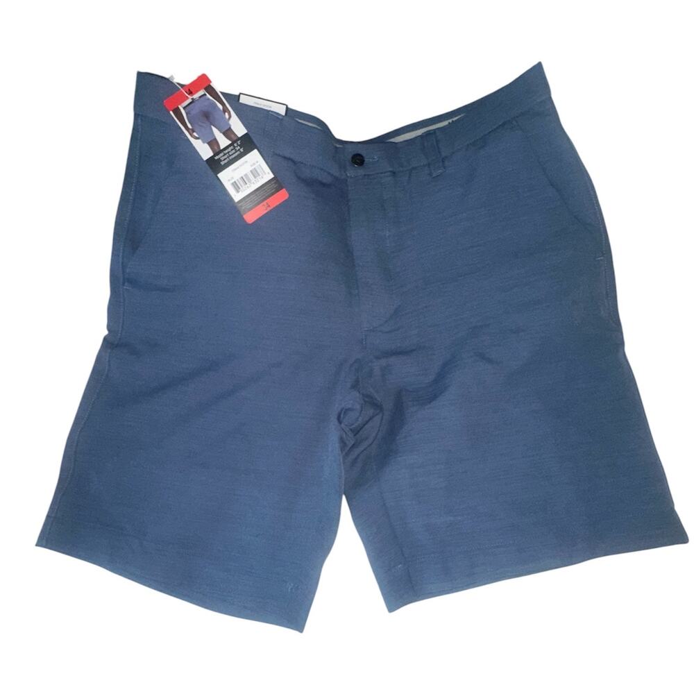 NWT Callaway Men’s Golf Shorts 34 Blue Opti-Dri Stretch 9” Inseam